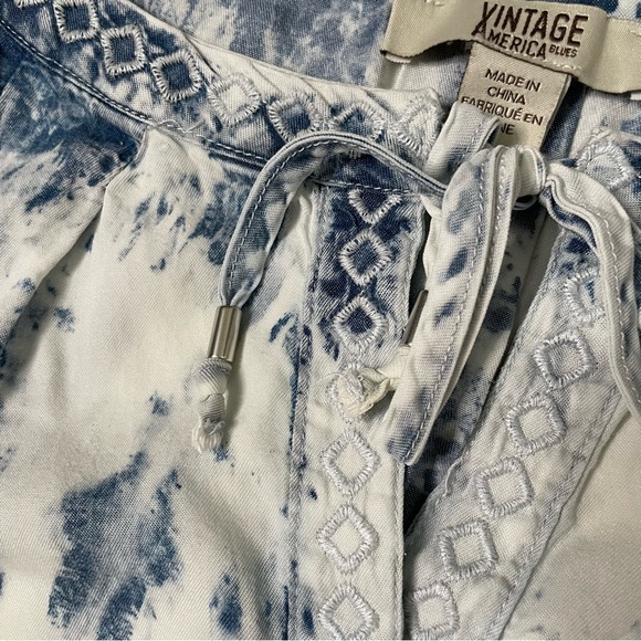 Vintage America tie dye long sleeve peasant blouse - Picture 4 of 6